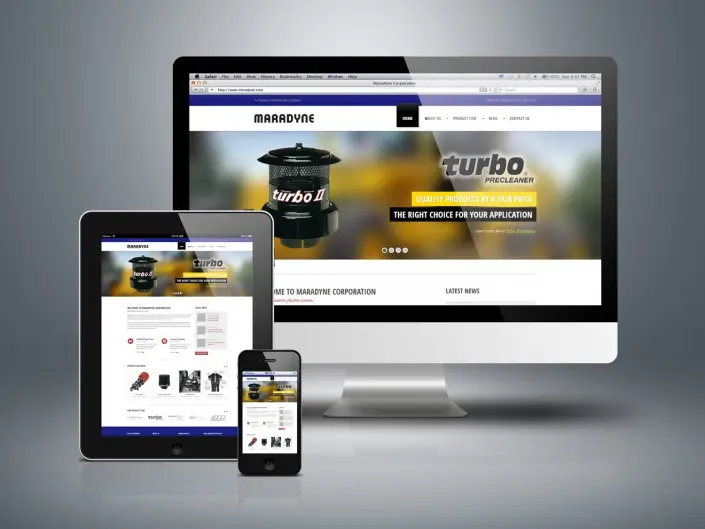 Website design by Matthew McWilliam shown on a desktop monitor, laptop, tablet and phone — design 11 of 17
