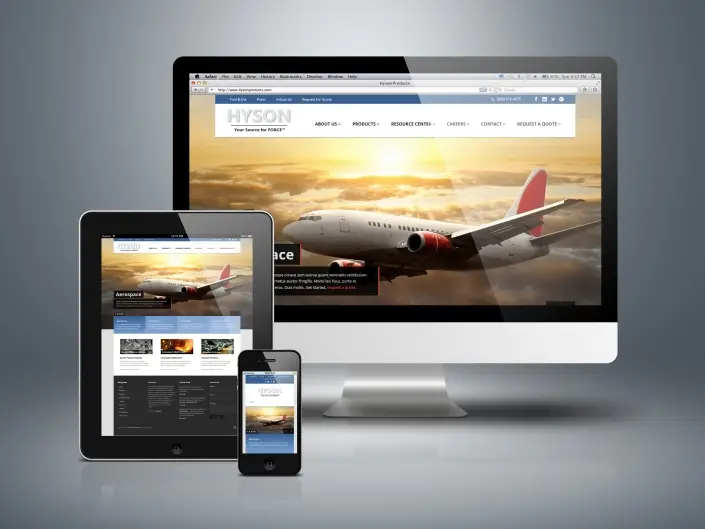 Website design by Matthew McWilliam shown on a desktop monitor, laptop, tablet and phone — design 9 of 17